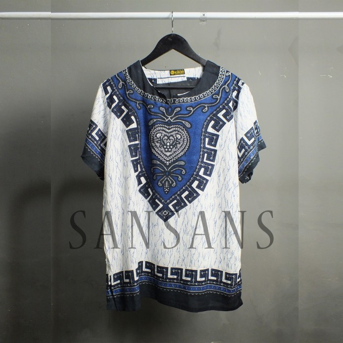 baju pria asmat thailand premium/kaos pria/baju bali/kaos bali  Biru M