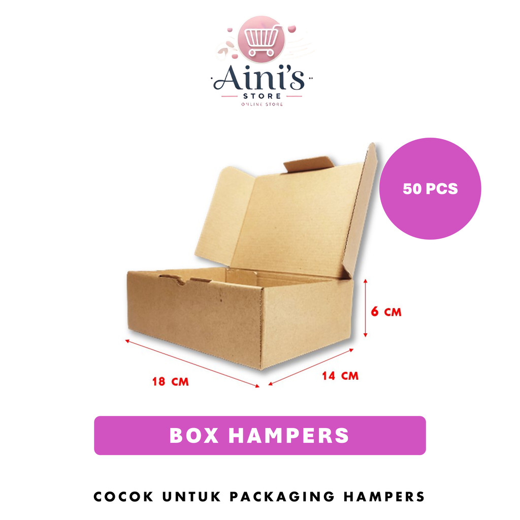 

Hampers Gift Box Kotak Dus Coklat Box Custom Box 18 x 14 x 6 cm