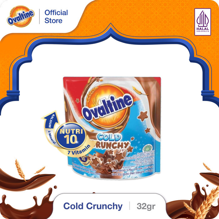 

Ovaltine Cold Crunchy Susu Bubuk Coklat Stik 32gx18s