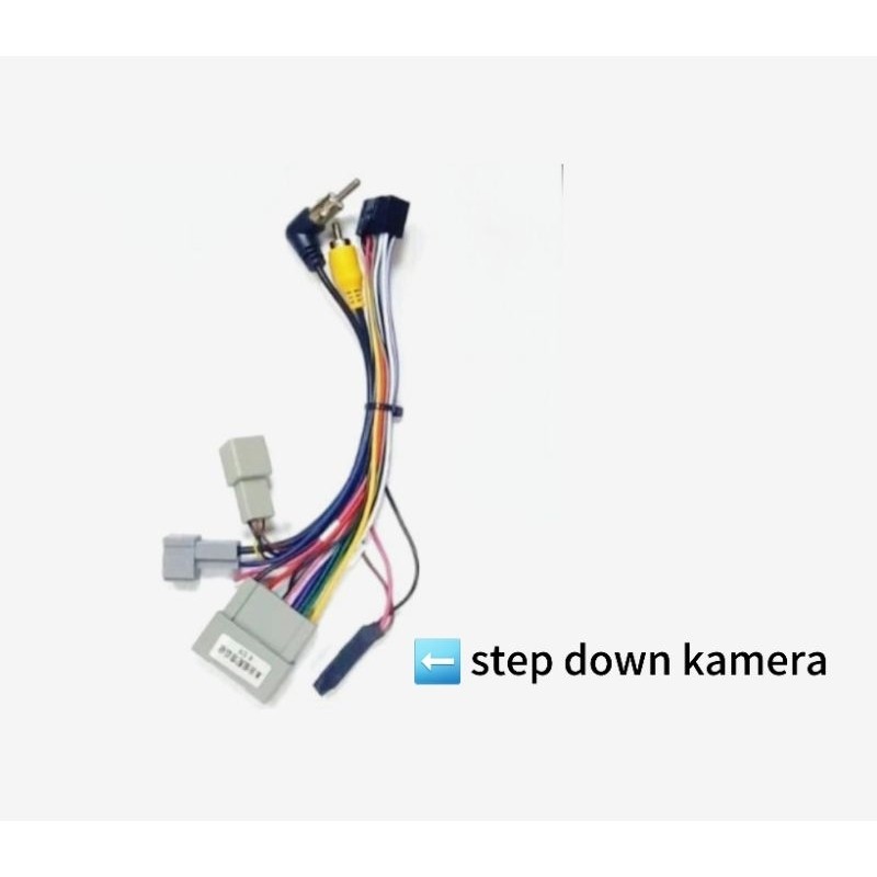 Kabel Soket PNP Head Unit Android Honda Brio BRV Mobilio AC Digital HRV Baru Stepdown Kamera Mundur 