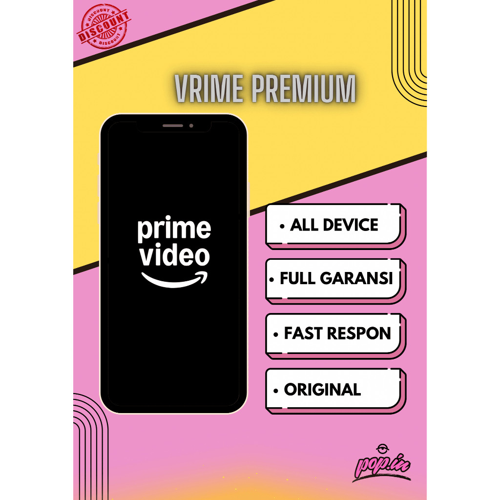 AMAZON PRIME VIDEO PREMIUM FULL GARANSI 1 TAHUN
