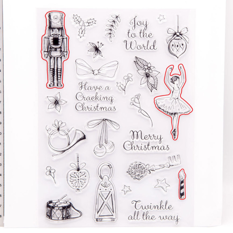 

Musical trument Transparent Clear Silicone Stamp Seal DIY Scrapbook Rubber Stamping Coloring Embossing Diary Decor Reusable