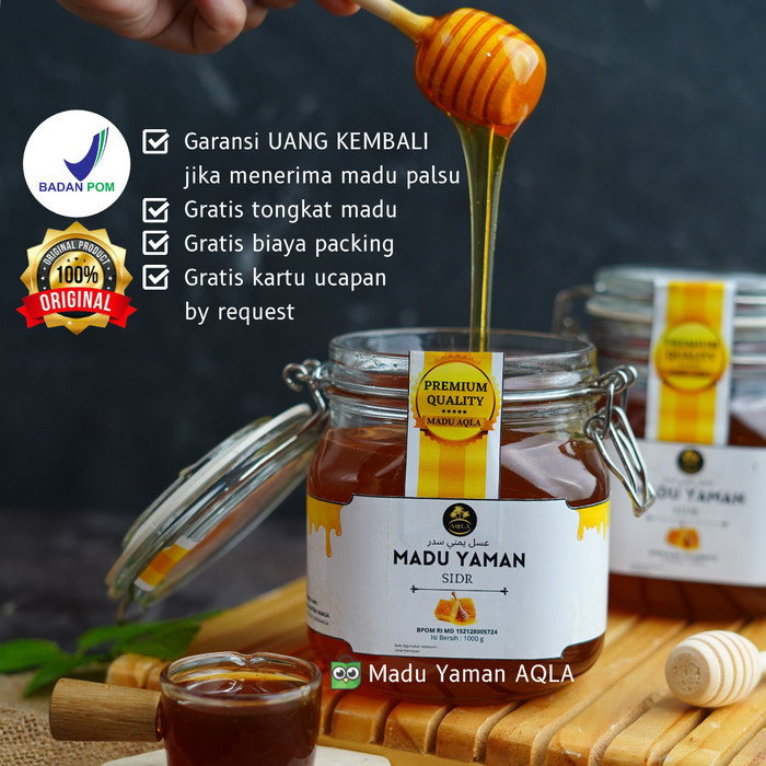 

1 KG MADU YAMAN SIDR FAKHIR MURNI ASLI HADHROMOUT YAMAN