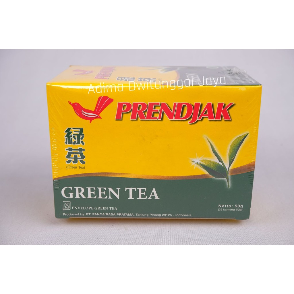 

Prendjak Green Tea Envelope/Teh Hijau Celup Amplop 25's x 2gr