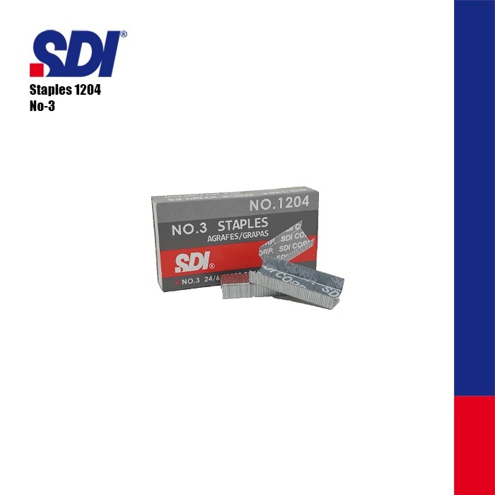 

SDI 1204 No.3 Staples / Isi Stapler No.3 1 Box