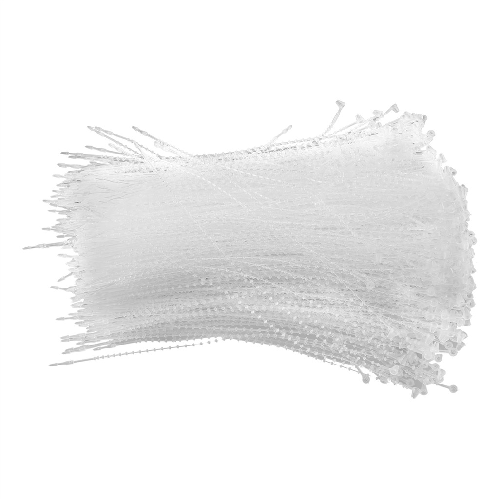 

Plastic Packing Fasten String Cable Cord Loop Tie 18cm 1000pcs Transparent color