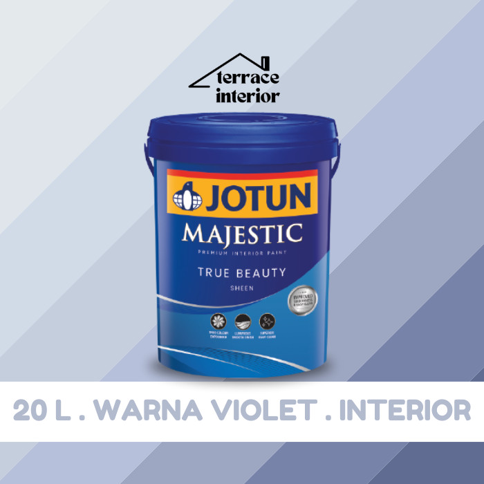 Cat Tembok Majestic Sheen Interior Jotun warna Violet 20 L