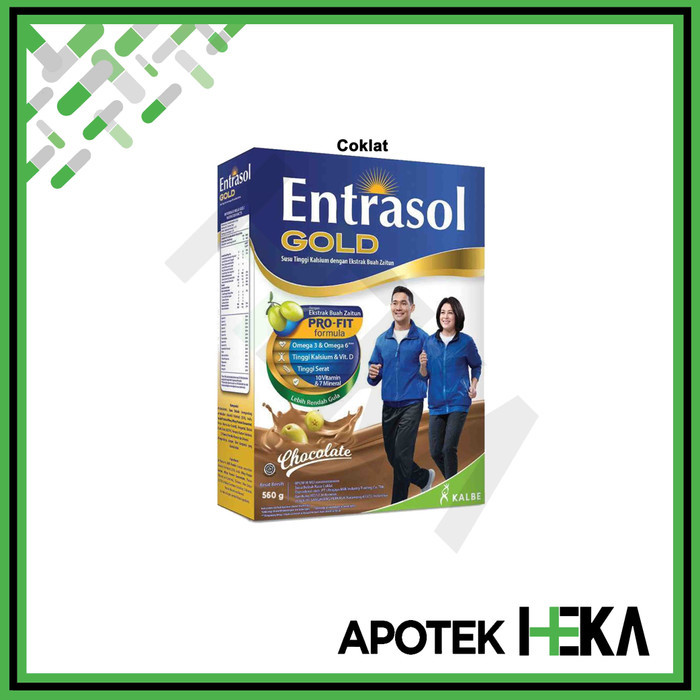 

[[PROMO]]BEST SELLER Entrasol Gold 560 g - Susu Tinggi Kalsium - Coklat
