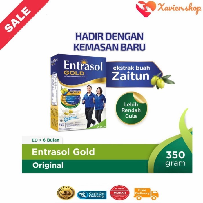 

[[Promo]]BEST SELLER Entrasol Gold 370gr rasa Vanilla-Coklat-Plain / susu entrasol gold - Coklat, 175GR