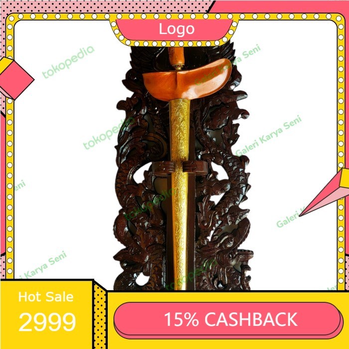 Blawong Keris Isi 1 Ukiran Naga Keraton & Naga Liong Logo Jogjakarta LRS11