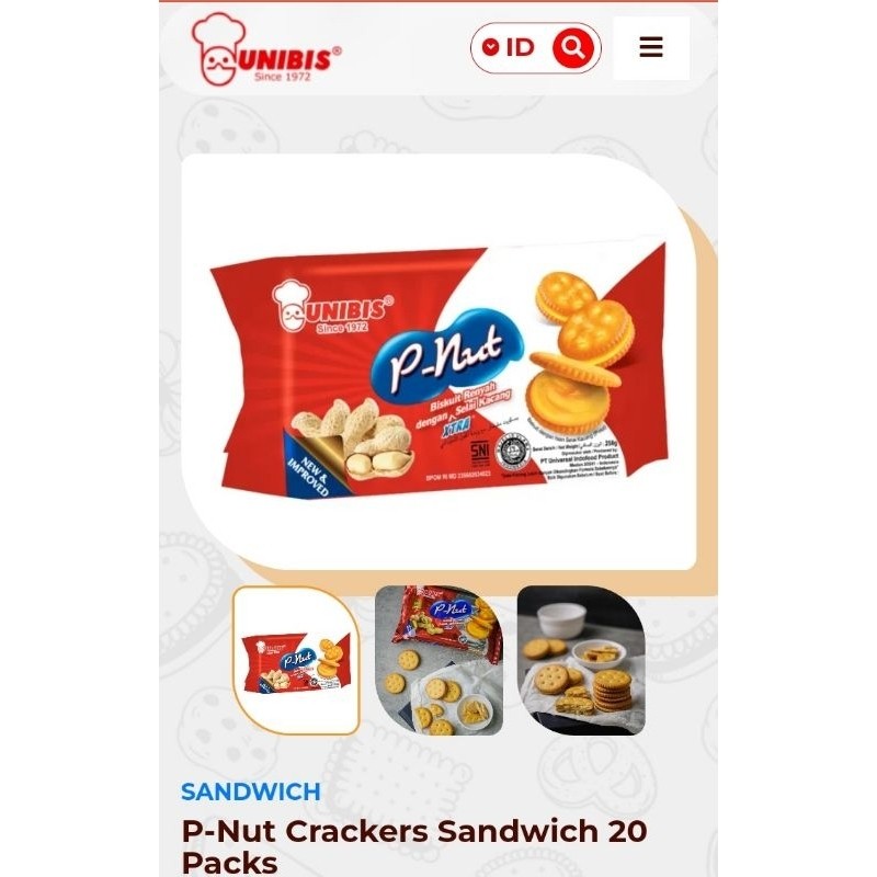 

[SDW] pekanbaru/Unibis Biskuit Peanut Crackers 258gr - Jajanan Renyah Dipanggang - Food