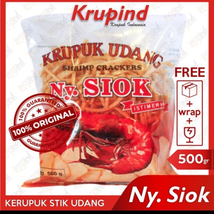 

NY SIOK KERUPUK UDANG STIK/Ny Siok Stick 500gr