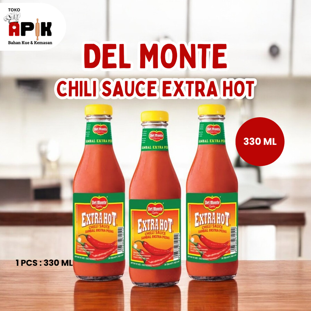 

DEL MONTE CHILI SAUCE EXTRA HOT 330 ML BOTOL KACA