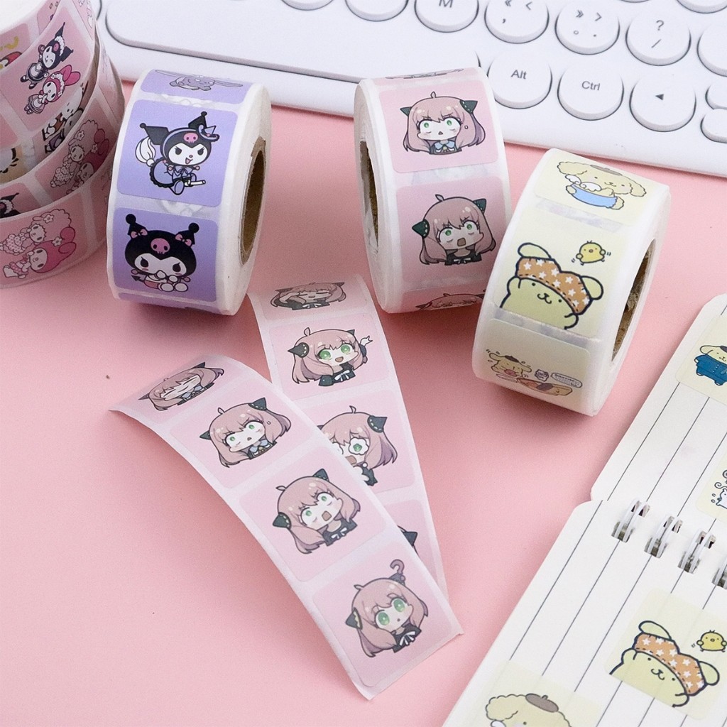 

Gulungan Stiker Kartun Lucu Stiker 500 Lembar - Anime Stiker Scrapbook Pita Washi Buku Harian Perlengkapan Alat Tulis Sekolah H294