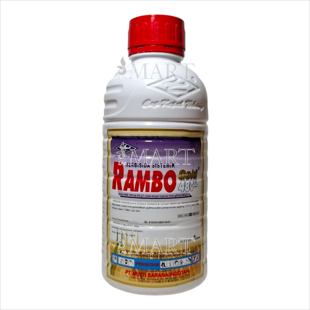 Herbisisa Rambo Gold 1 Liter Racun Rumput Obat Pembasmi Gulma Liar