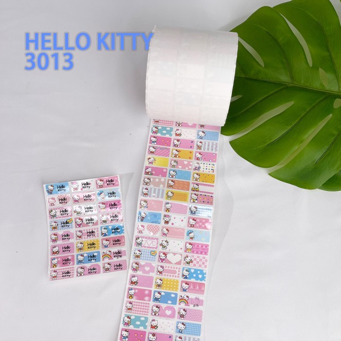 

[HELLOKITTY-M] Lebel Nama Stiker Premium Motif Hello Kitty Premium Waterproof