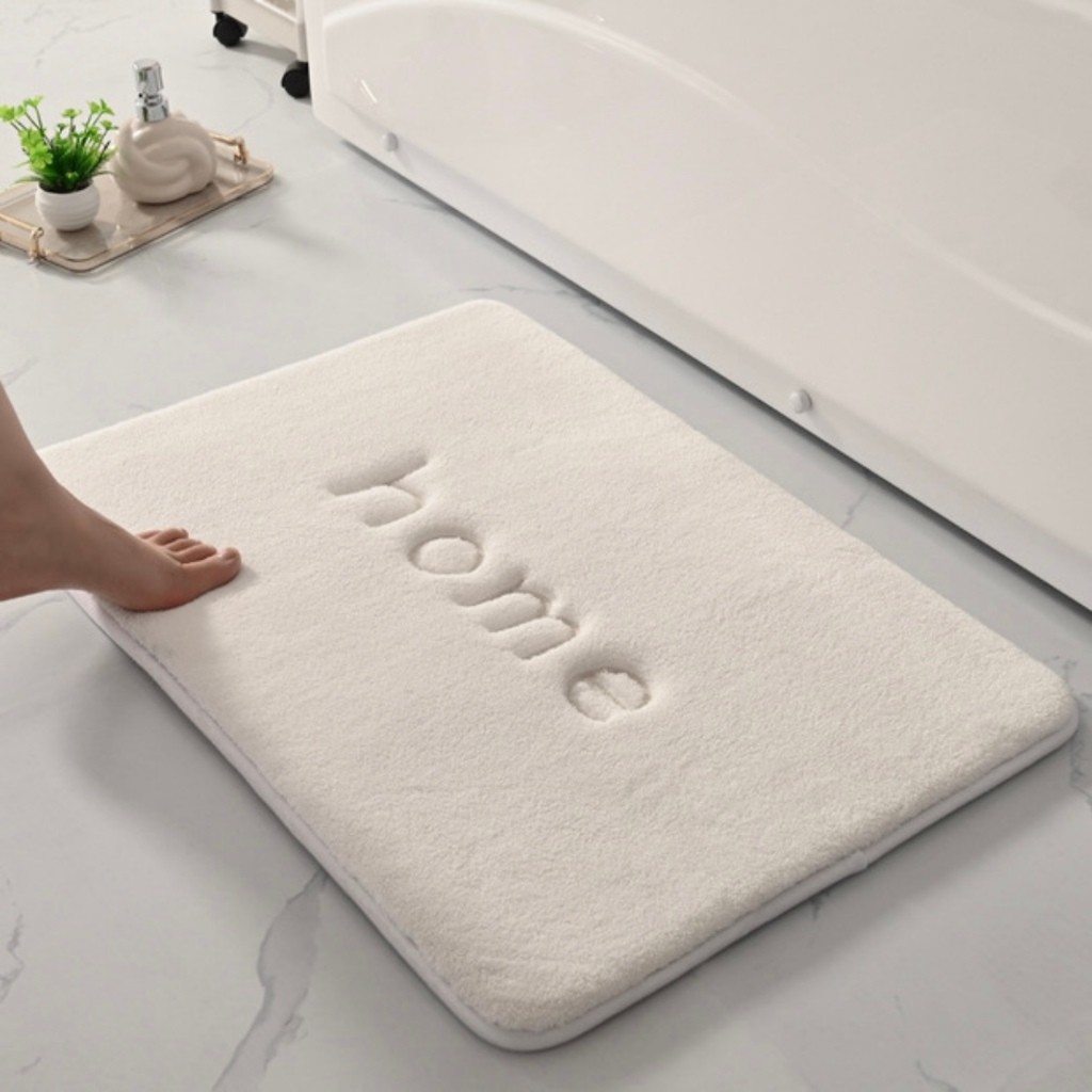 NUBUSHOP Home Floor Mat Antislip / Alas Lap Kaki Lembut Bulu Kamar Rumah Kain Lap Bathroom Toilet Ke