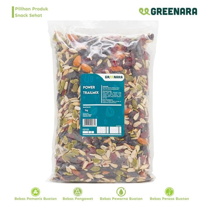 

JAMIN MURAH !!!Greenara Power Trail Mix 1kg / Snack Sehat / Cemilan Kering(BISA LANGSUNG ORDER)