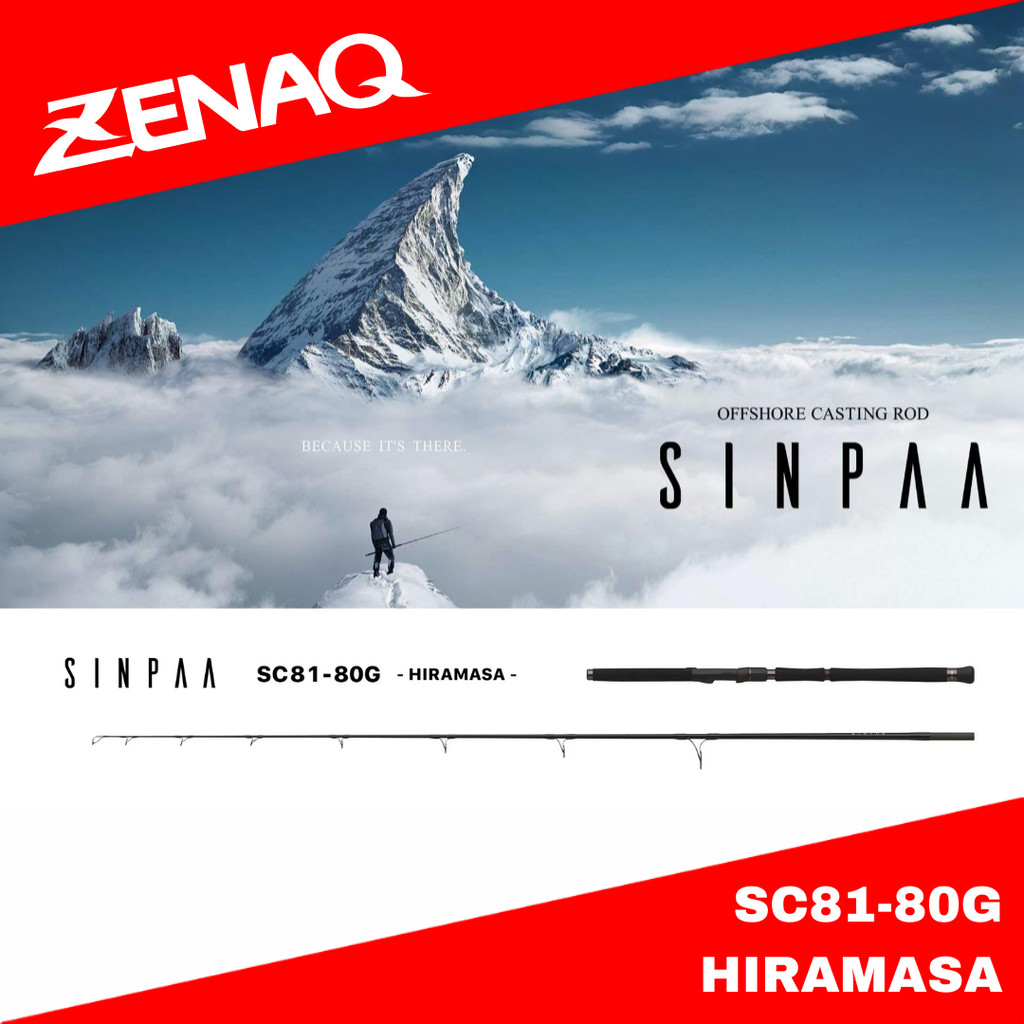 Zenaq Spinning Rod Sinpaa SC81-80G Hiramasa