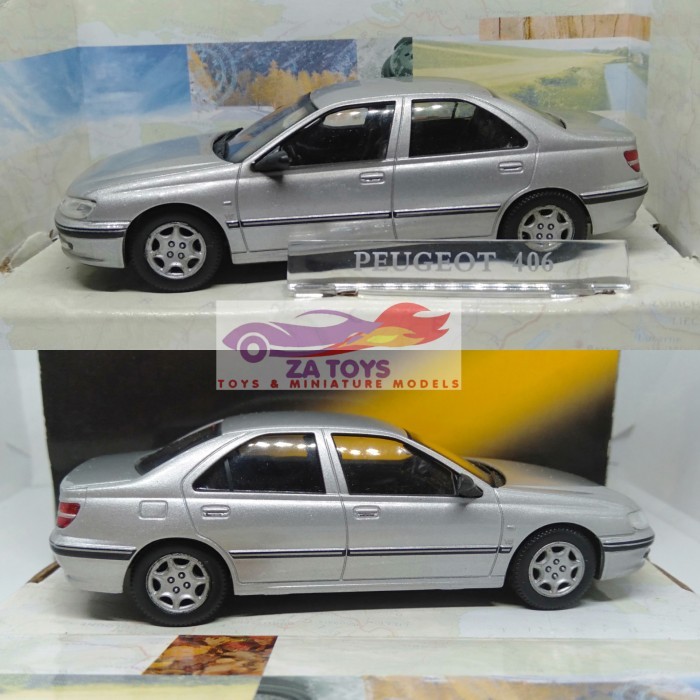 Pee99 Diecast Peugeot 406 Sedan Silver by Cararama Skala 1:43