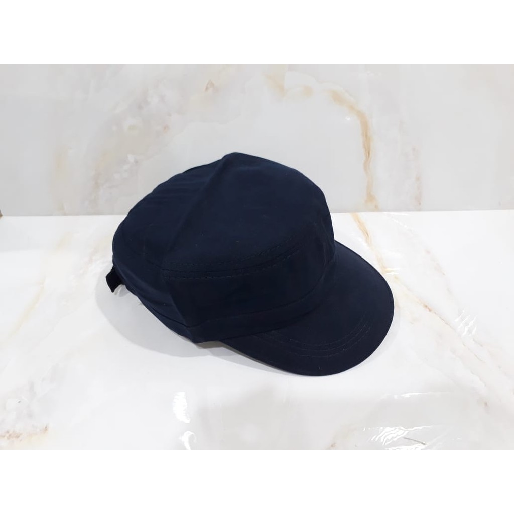 TOPI KOMANDO PRIA / TOPI MILITER POLRI SATPAM LIDAH PENDEK POL PP MILITARY COMANDO CAP ORIGINAL