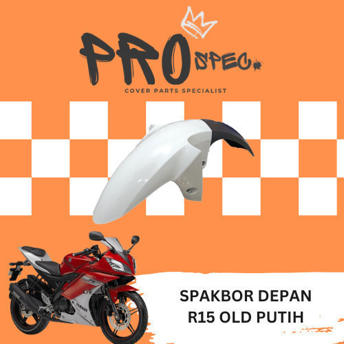Win - Spakbor Depan Yamaha R15 Old V1 V2 Putih Slebor