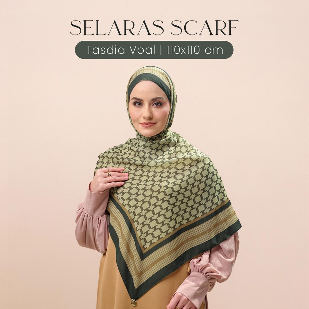 ZM Zaskia Mecca - Selaras Scarf Tasdia Voil Hijab Motif - Harmoni Series