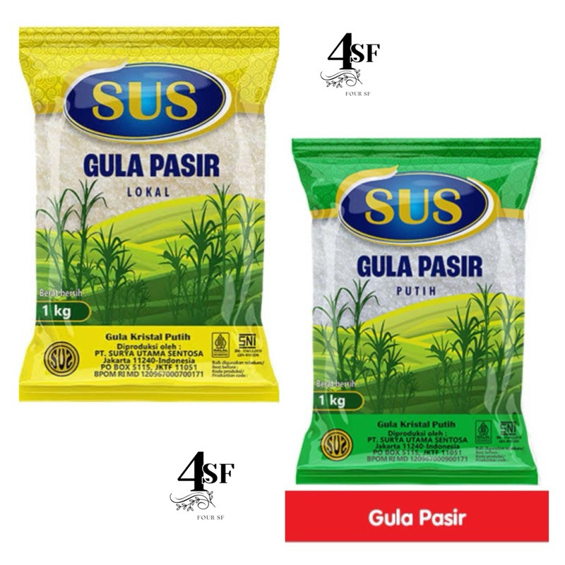 

Gula Pasir Lokal SUS 1Kg & 500gr Berkualitas