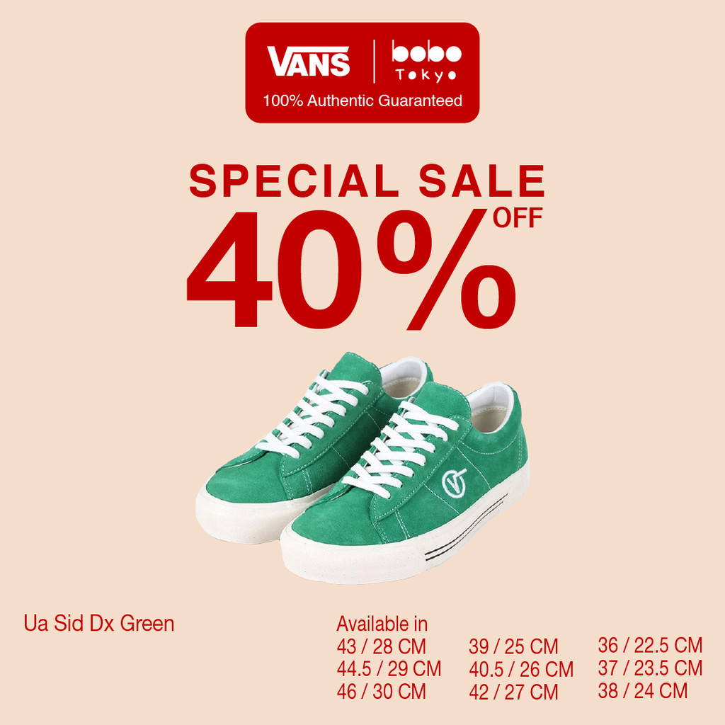 Sepatu VANS ORIGINAL - Ua Sid Dx Green