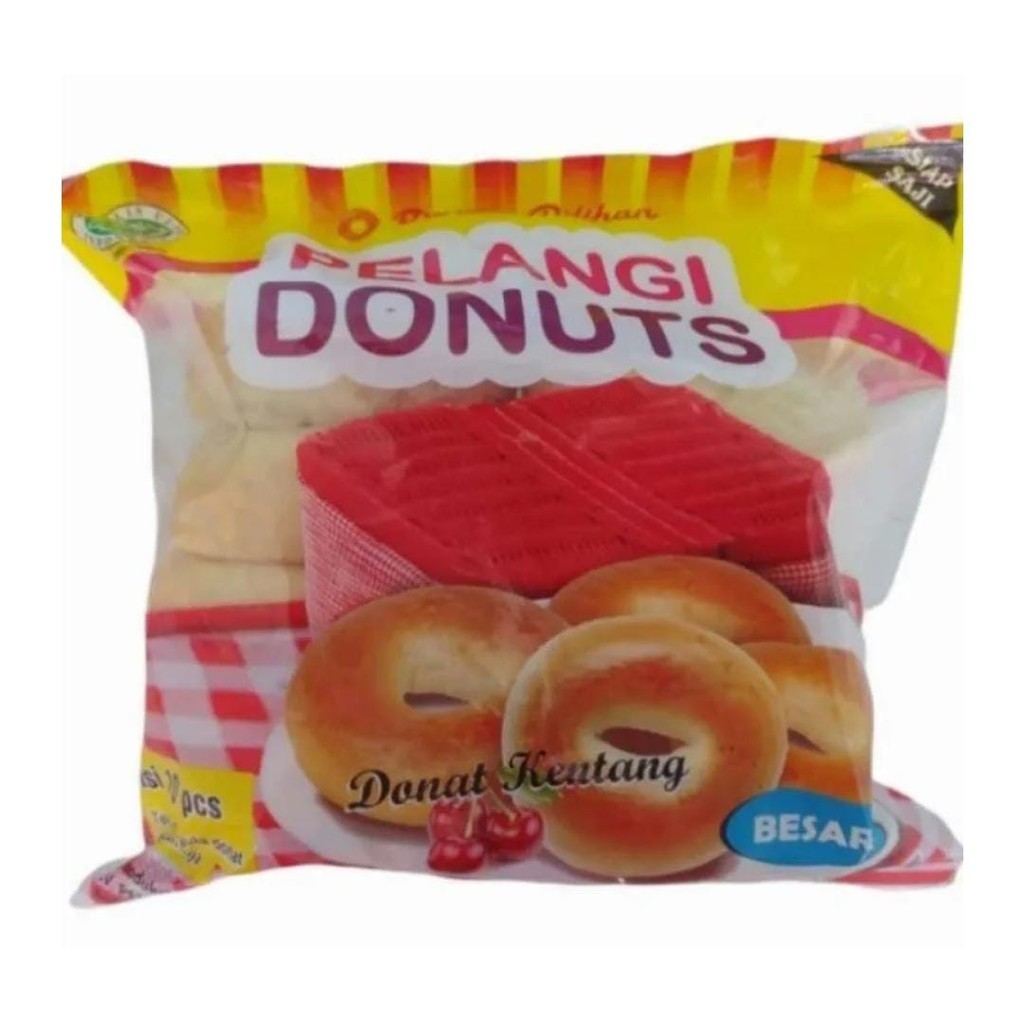 

Ay00! Donat Kentang Isi 10 Pcs ( PELANGI DONUTS)