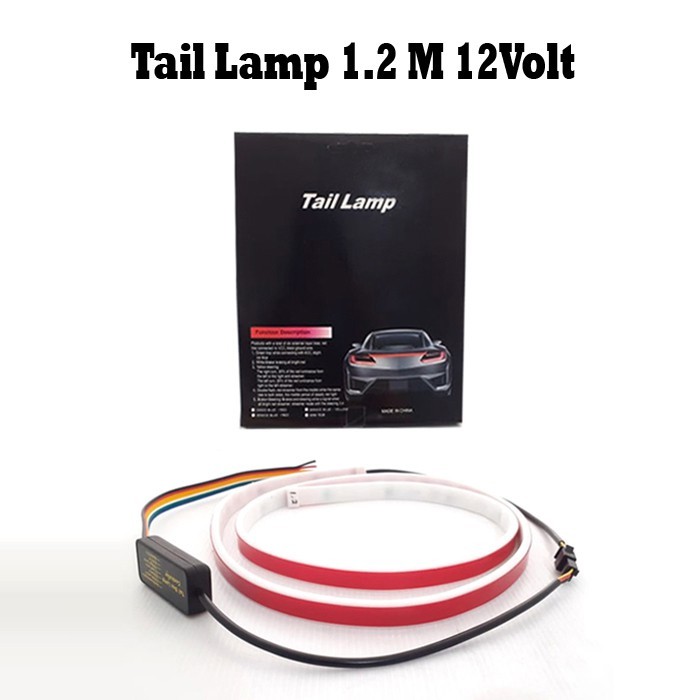 ABOLAILSHOP  Lampu LED Strip Bagasi 120 CM / 1.2 M 12V Tail Lamp Mobil TailLamp RGB RAINBOW 12 VOLT