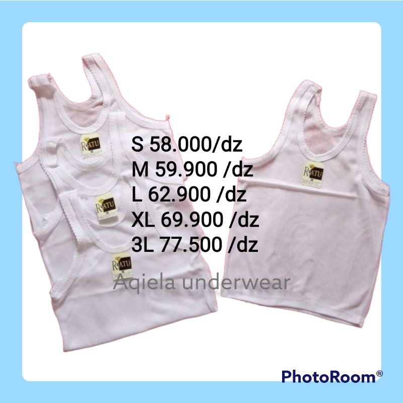 12 PCS KAOS SINGLET ANAK PUTIH/ KAOS DALAM ANAK LUSINAN S M L XL 3L /KAOS DALAM ANAK MURAH/KAOS DALA