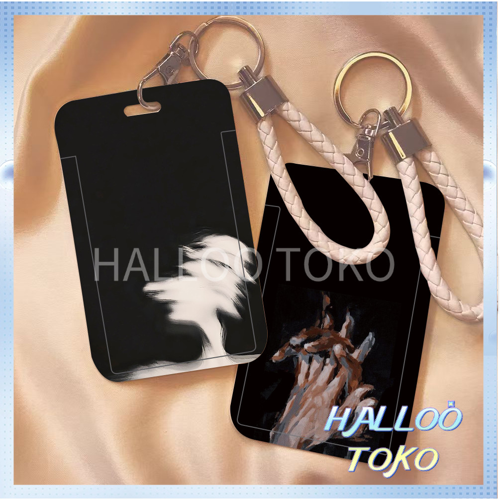 

【Diskon Lebaran】ID CARD HOLDER MOTIF KAWAII TEMPAT KARTU PHOTOCARD PHOTO CARD Pelindung + Tali,Desain Seni Roh Abstract