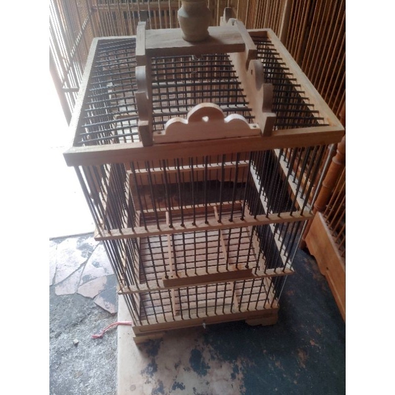 sangkar burung kecil minimalis kayu kuat ( prenjak,cipo dll )