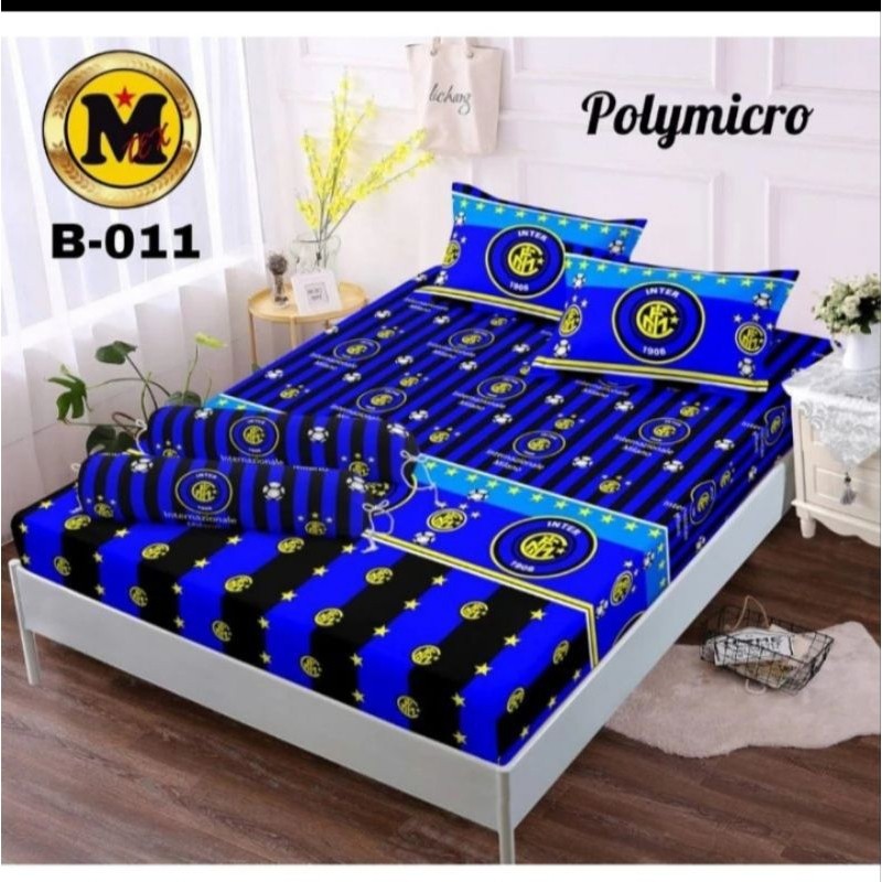 HIGH DEMAND SPREI BOLA INTER MILAN UKURAN 160 DAN 180 TIDAK LUNTUR