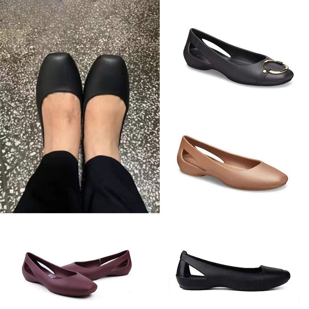 Cross Sloane Embellished Flat Wanita Sepatu Kerja  Wanita  Flat Shoes Sepatu Hitam Shoes