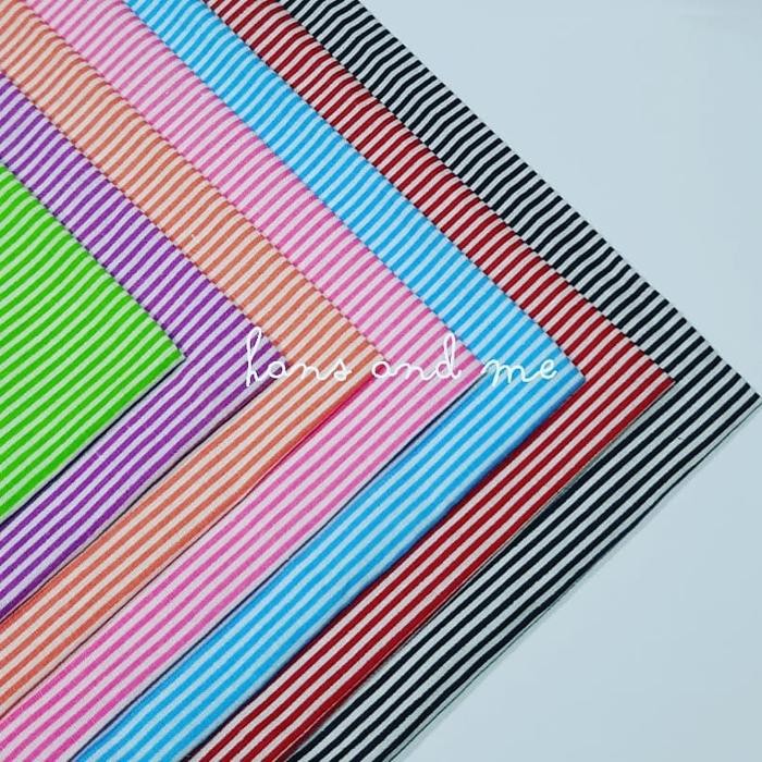 Kain Perca Katun Motif Garis