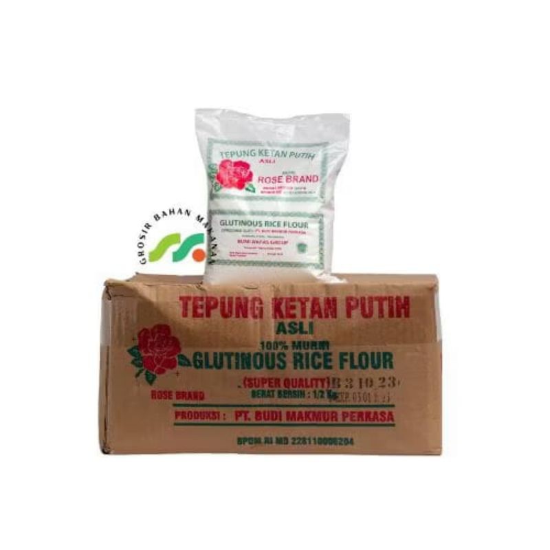 

TEPUNG KETAN ROSEBRAND 1 DUS // 20PCS // 500GRAM