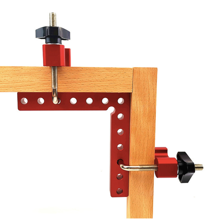 

LISCA Penjepit Sudut Frame Kayu 90 Derajat Corner Clamp Right Angle - L-HT89 - Red