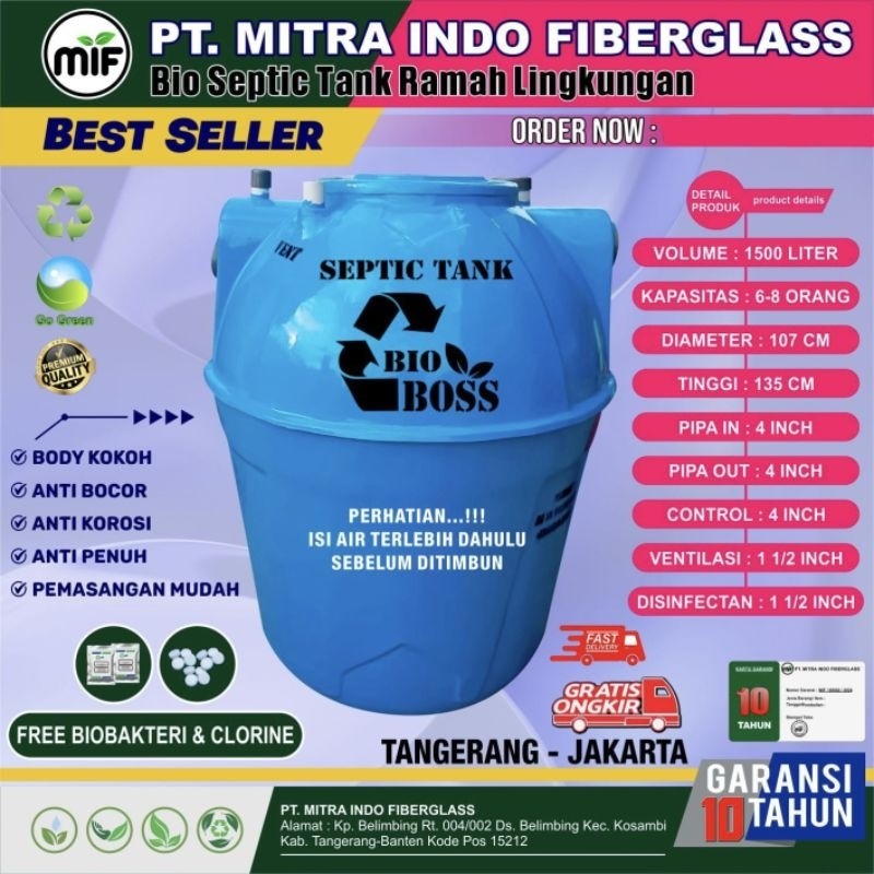 septic tank 1500 liter.Biotech,Biofil,Biotank,Bioboss