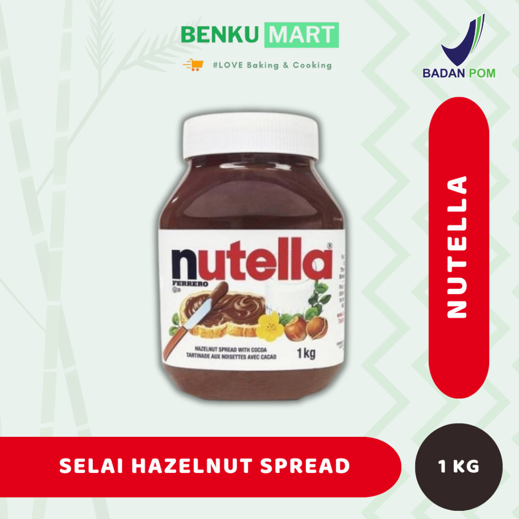 

Nutella Chocolate Hazelnut Spread 1 kg | Selai Coklat Hazelnut