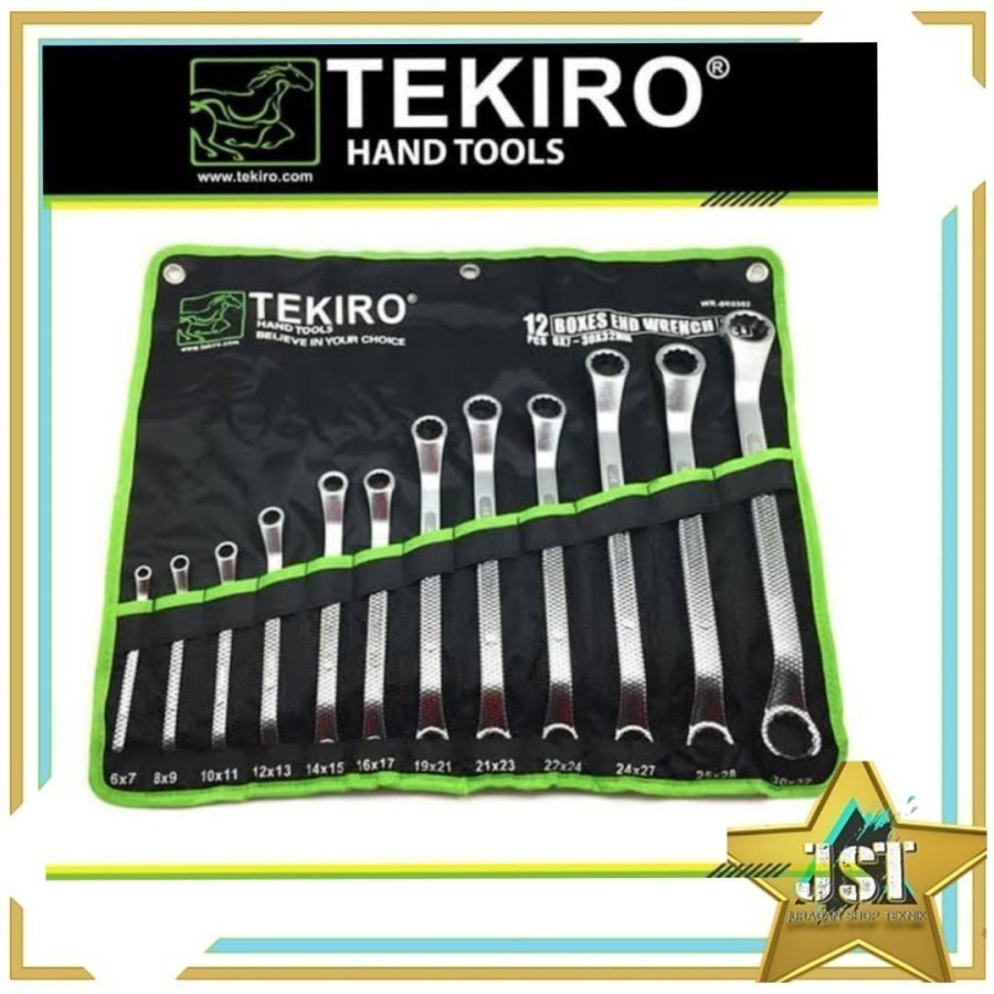 Kunci Ring Set Tekiro 12 pcs (6-32 mm)/ Tekiro Kunci Ring Set (6-32 mm) WR-SE0302