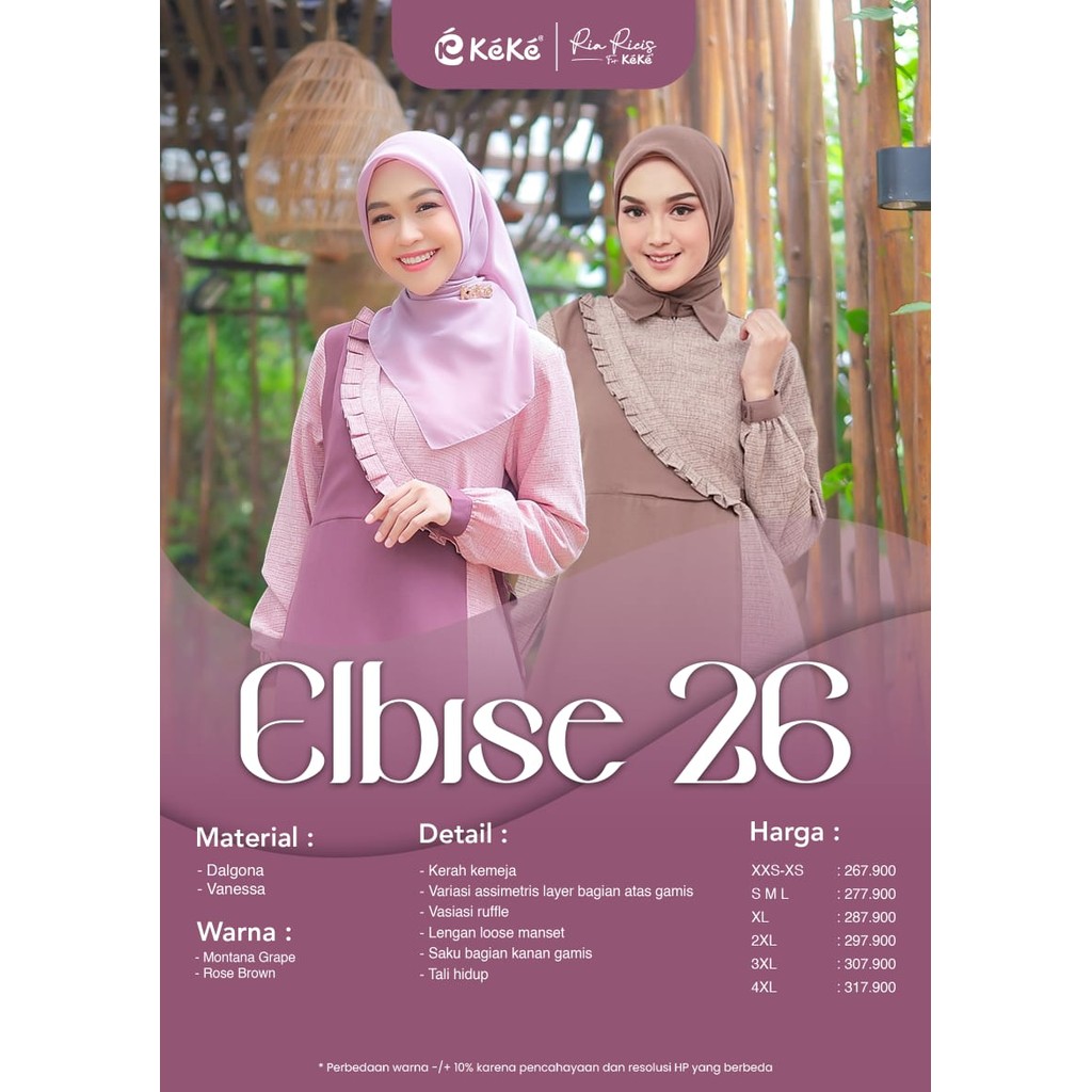 NC_Gamis Daily Polos Wanita Gdk nibras aden  Dl Ricis Elbise 26 Dress Muslim Simple baju remaja mode