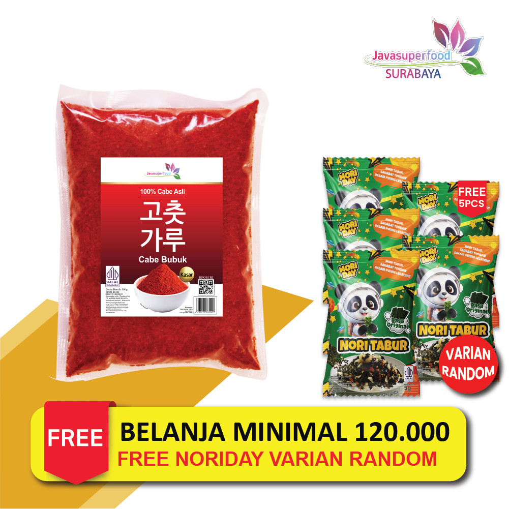 

BUBUK CABE / CHILI POWDER KASAR KOREA 500 GRAM