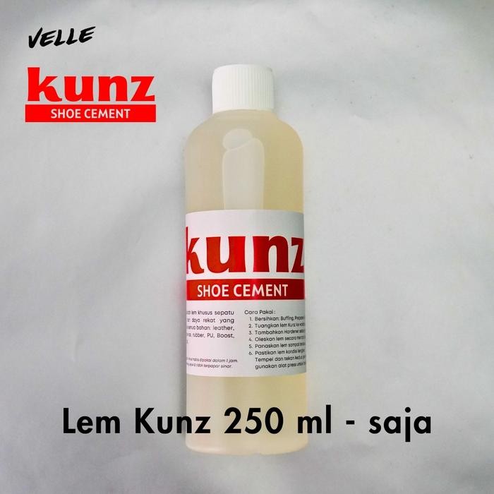 br e Lem sepatu super kuat - Kunz Shoe Cement - warna bening, tahan air ke sepatu sepakbola, futsal,