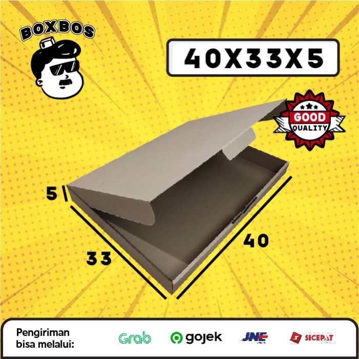 

40x33x5 CM Pizza KARDUS Corrugated Packaging Box packing Diecut