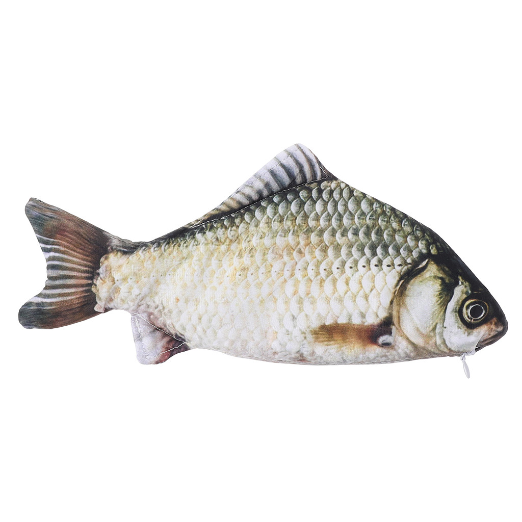 

Simulated Fish Pen Bag Large Capacity Pencil Case Shape Storage Pouch Shaped Container Stationery Organizer Pencilcase