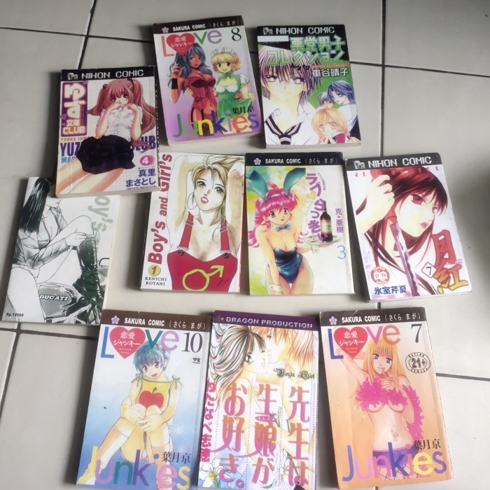 Komik Love Junkies 7 8 10 dan komik lainnya 10 buku Komik Dewasa Japan Sakura Comic Dragon Productio