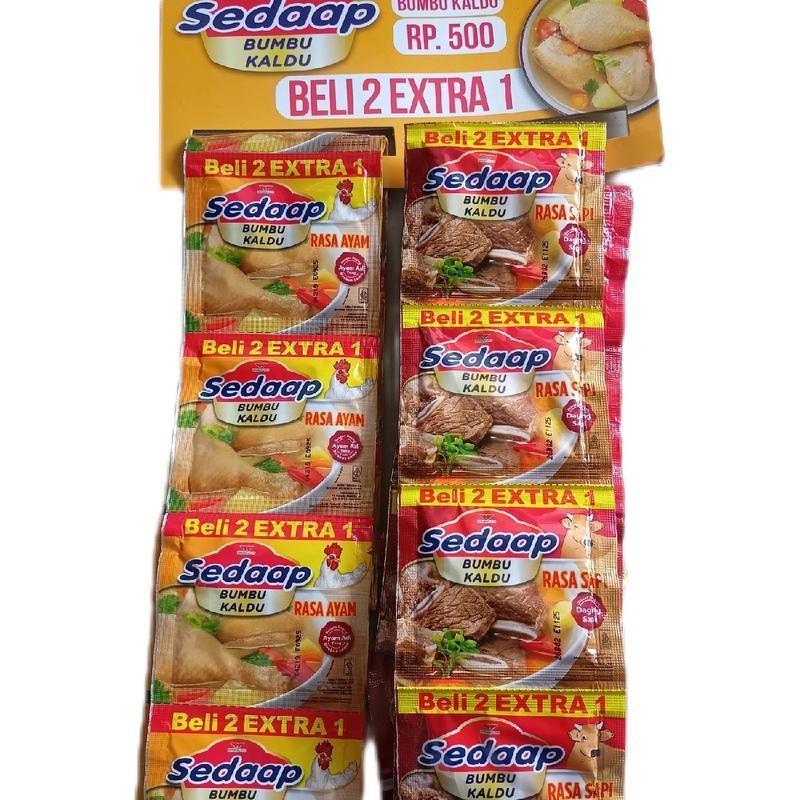 

2 renteng (36 pcs) sedaap bumbu kaldu rasa ayam/rasa sapi