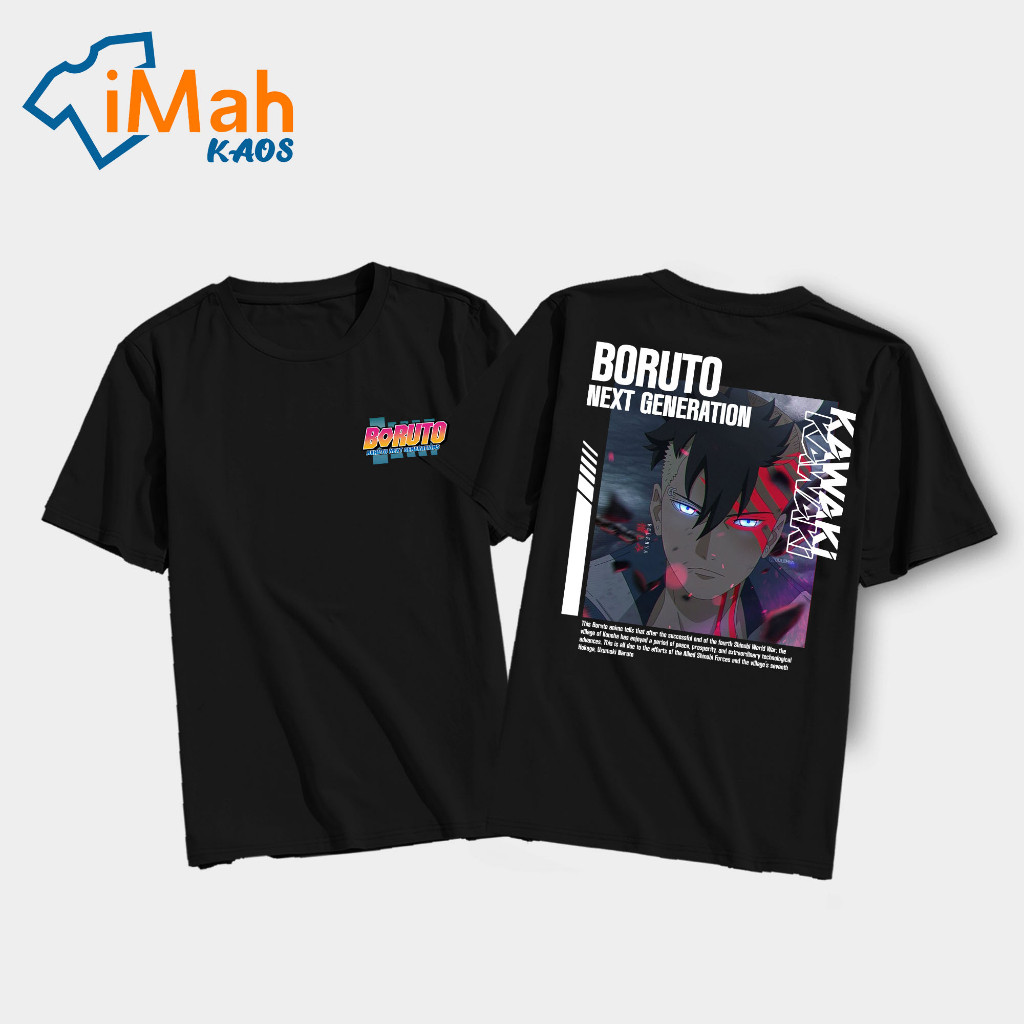 Housemith - KAOS ANIME BORUTO [ Kawaki ] - Kaos Anime BORUTO Pria & Wanita | Kaos Distro Japan | Kao
